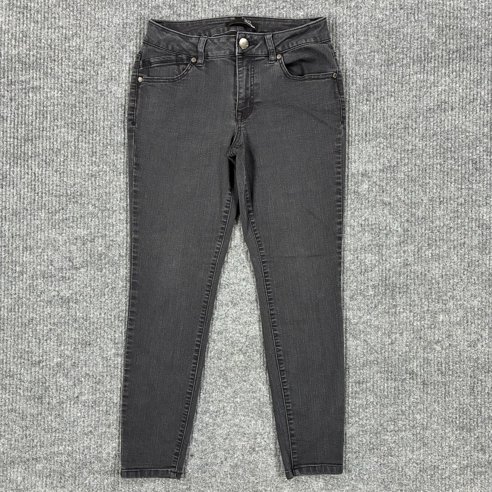 1822 Denim Womens Skinny Jeans Size 8 Black Cotton Stretch Casual Low Rise
